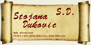 Stojana Duković vizit kartica